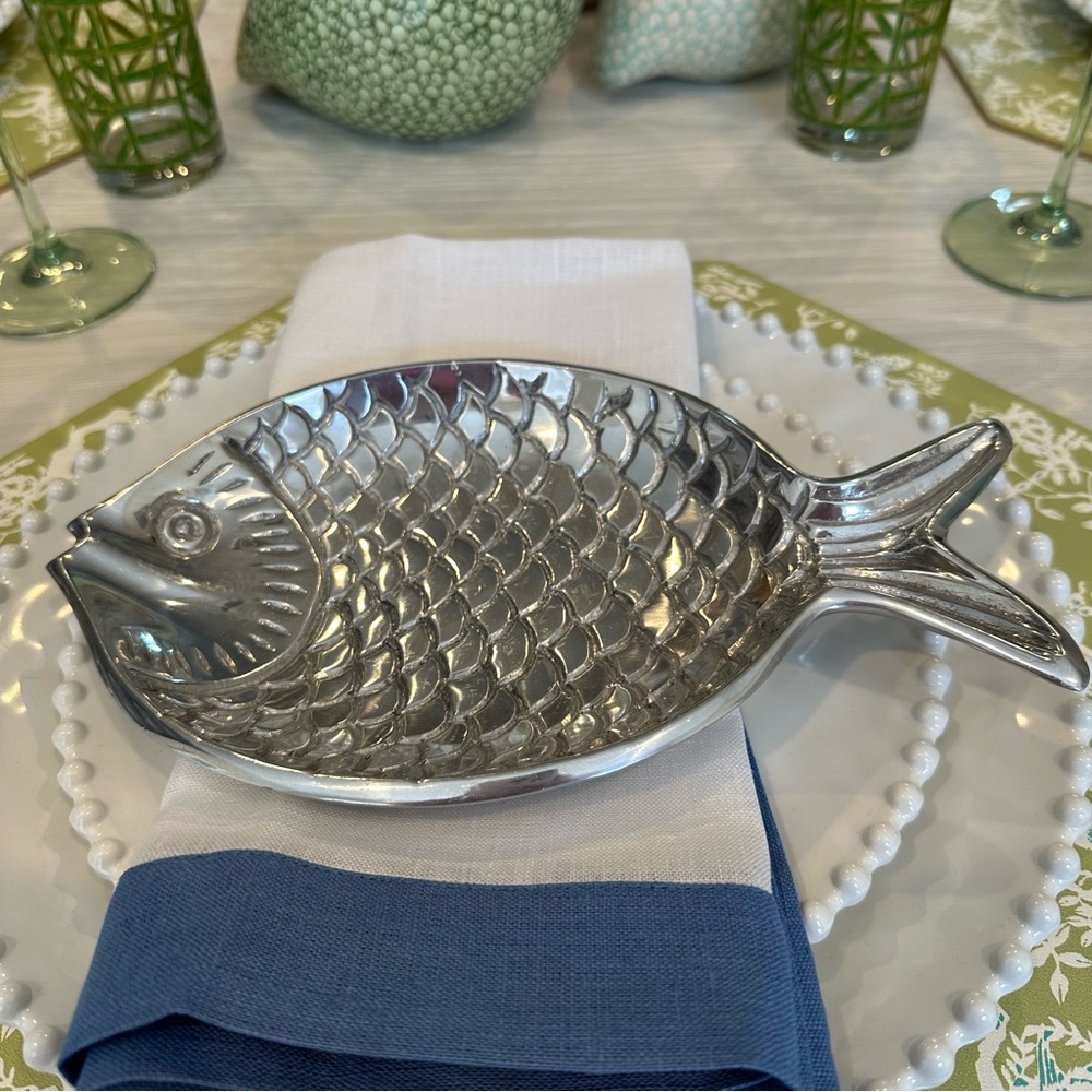 Pottery Barn Fishy Snack Plate